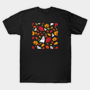 Spooky Fall Pattern T-Shirt